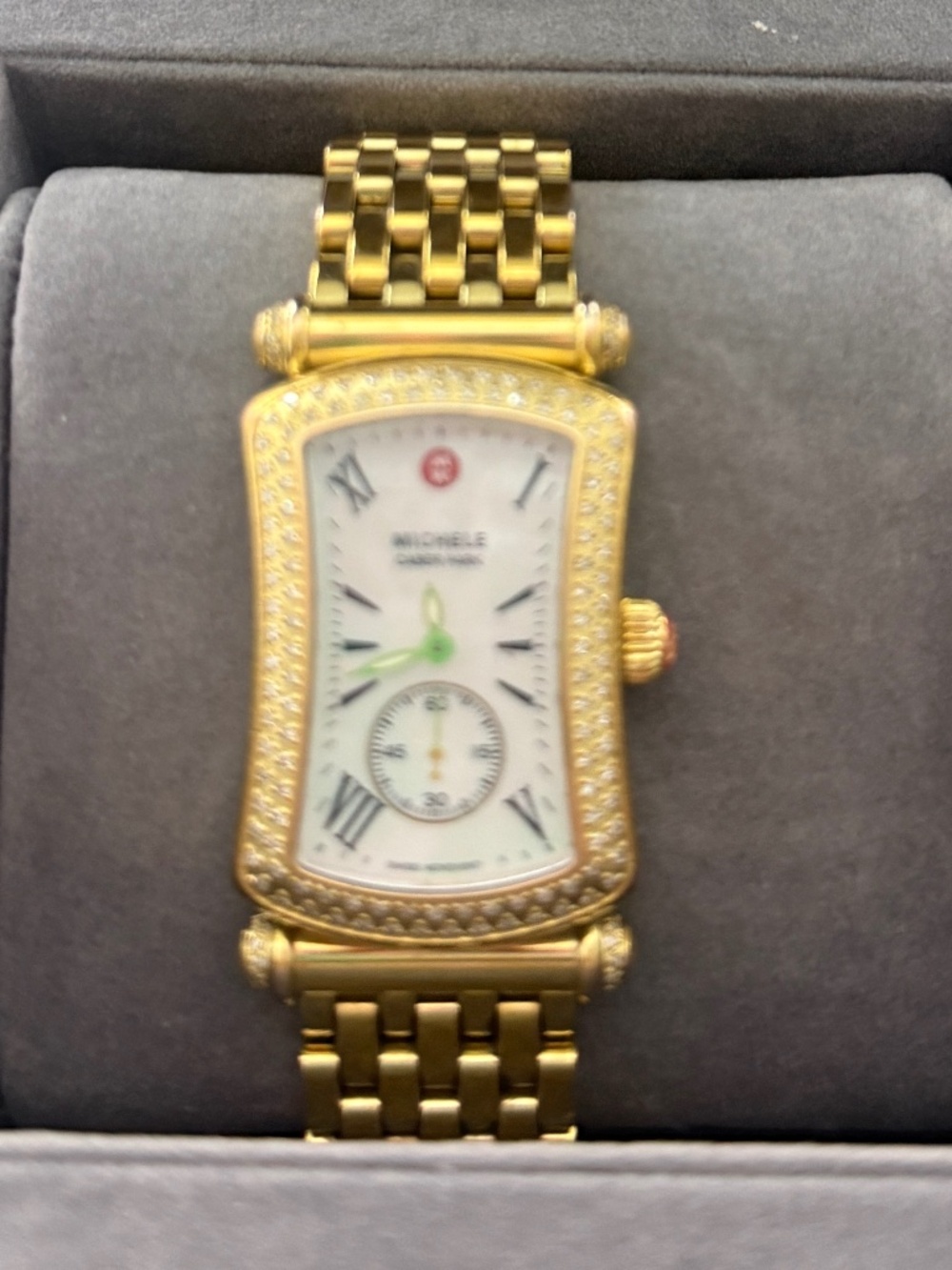 Michele Watch Caber Park Gold with Diamonds